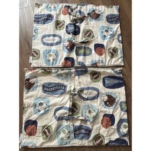 2 Standard Shams Levtex Home MVP Football Basketball Baseball Soccer Sports